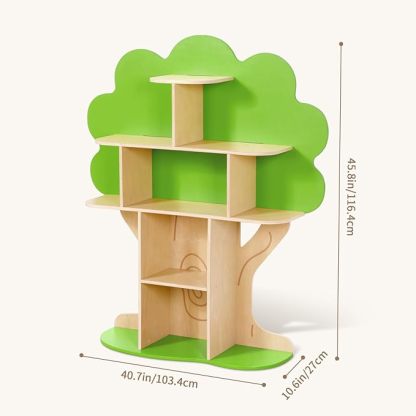 Tree Bookshelf for Kids Reading Nook, Montessori Book Shelf for Classroom, Kids Room
