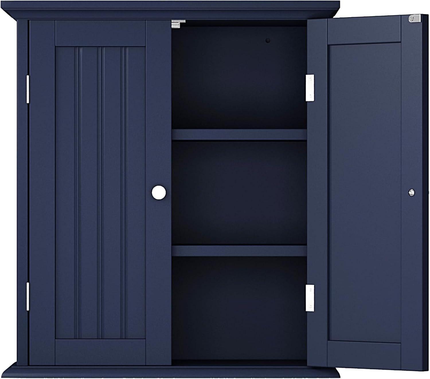 Bathroom Wall Cabinet, Over The Toilet Space Saver Storage Cabinet, Medicine Cabinet with 2 Door and Adjustable Shelves
