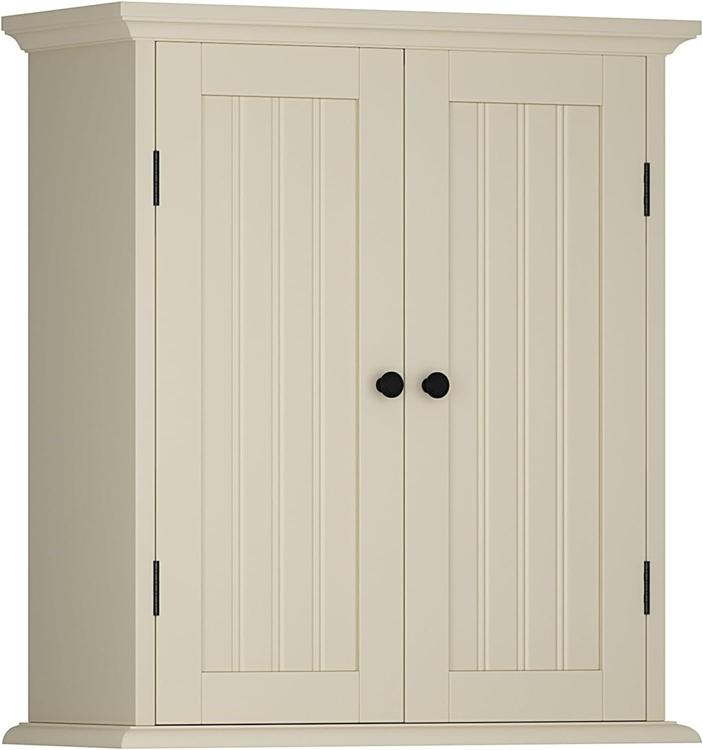 Bathroom Wall Cabinet, Over The Toilet Space Saver Storage Cabinet, Medicine Cabinet with 2 Door and Adjustable Shelves