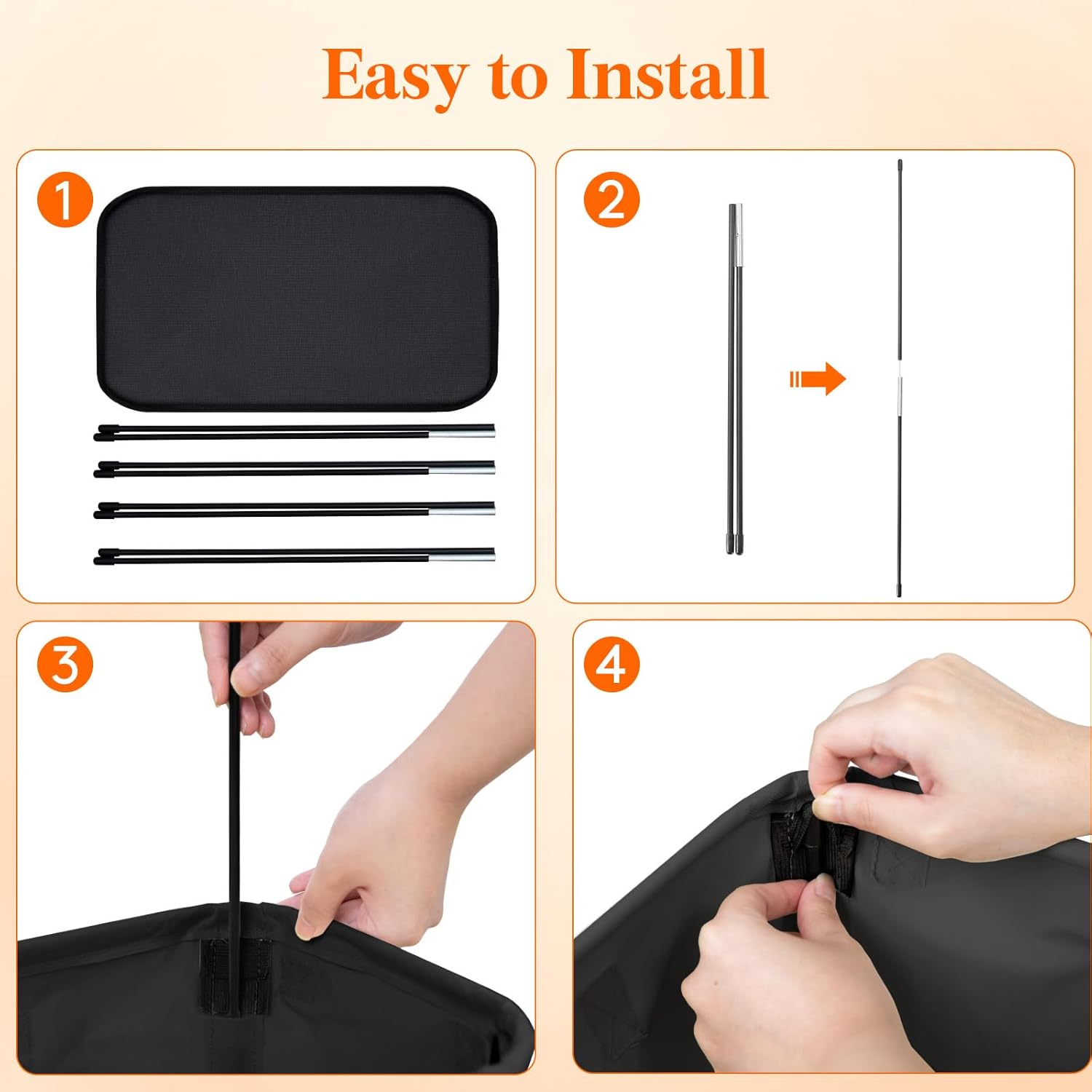 65L 2 Pack Slim Laundry Hamper, Narrow Laundry Basket with Handles, Collapsible Thin Dirty Clothes Hampers for Laundry