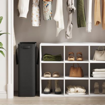 65L 2 Pack Slim Laundry Hamper, Narrow Laundry Basket with Handles, Collapsible Thin Dirty Clothes Hampers for Laundry