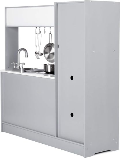 Play Kitchen Toy Playset for Toddlers, Preschoolers, 39"L x 11.8"W x 39"H