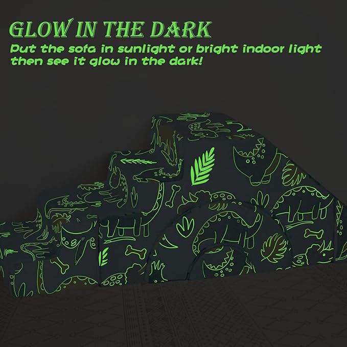 Foam Climbing Toddler Couch, Modular Kids Sofa with Slide & Stair, Convertible Baby Couch