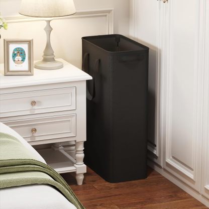 65L 2 Pack Slim Laundry Hamper, Narrow Laundry Basket with Handles, Collapsible Thin Dirty Clothes Hampers for Laundry