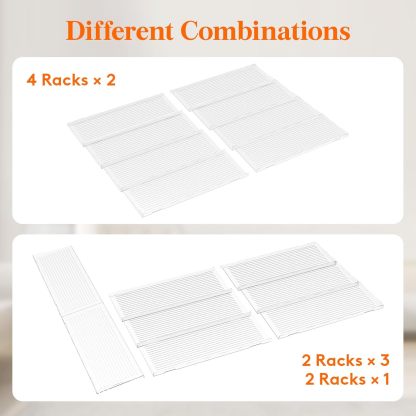 Plastic Adjustable Spice Drawer Organizer, Expandable Spice Rack for Countertop, Jar Storage Tray