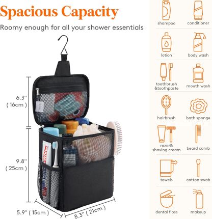 Shower Bag Mesh Shower Caddy Portable College Dorm Room Essentials Tote Bag for Bathroom