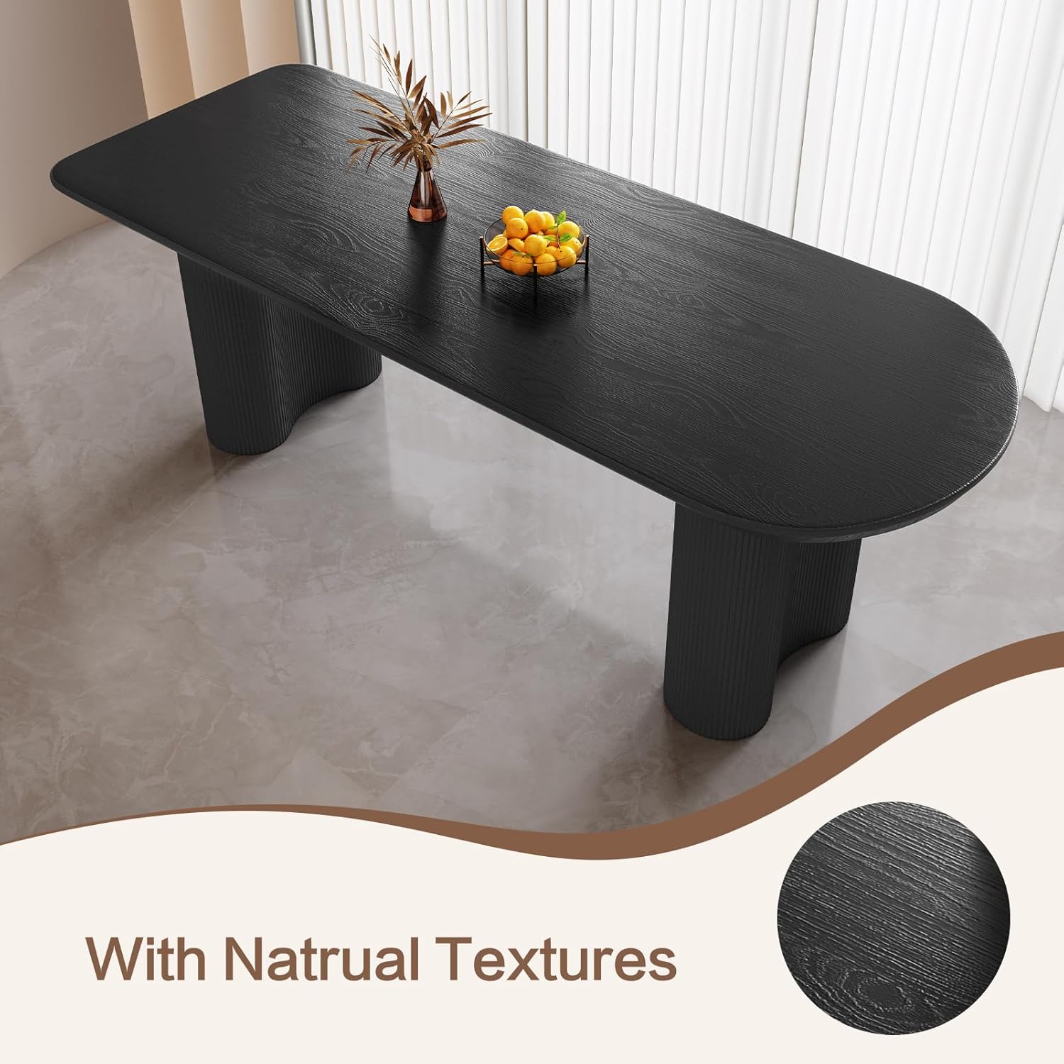 70.86" Dining Room Table with 8 Chairs for 4,6,8, Modern Cream Style Kitchen Table Set for Dining Room