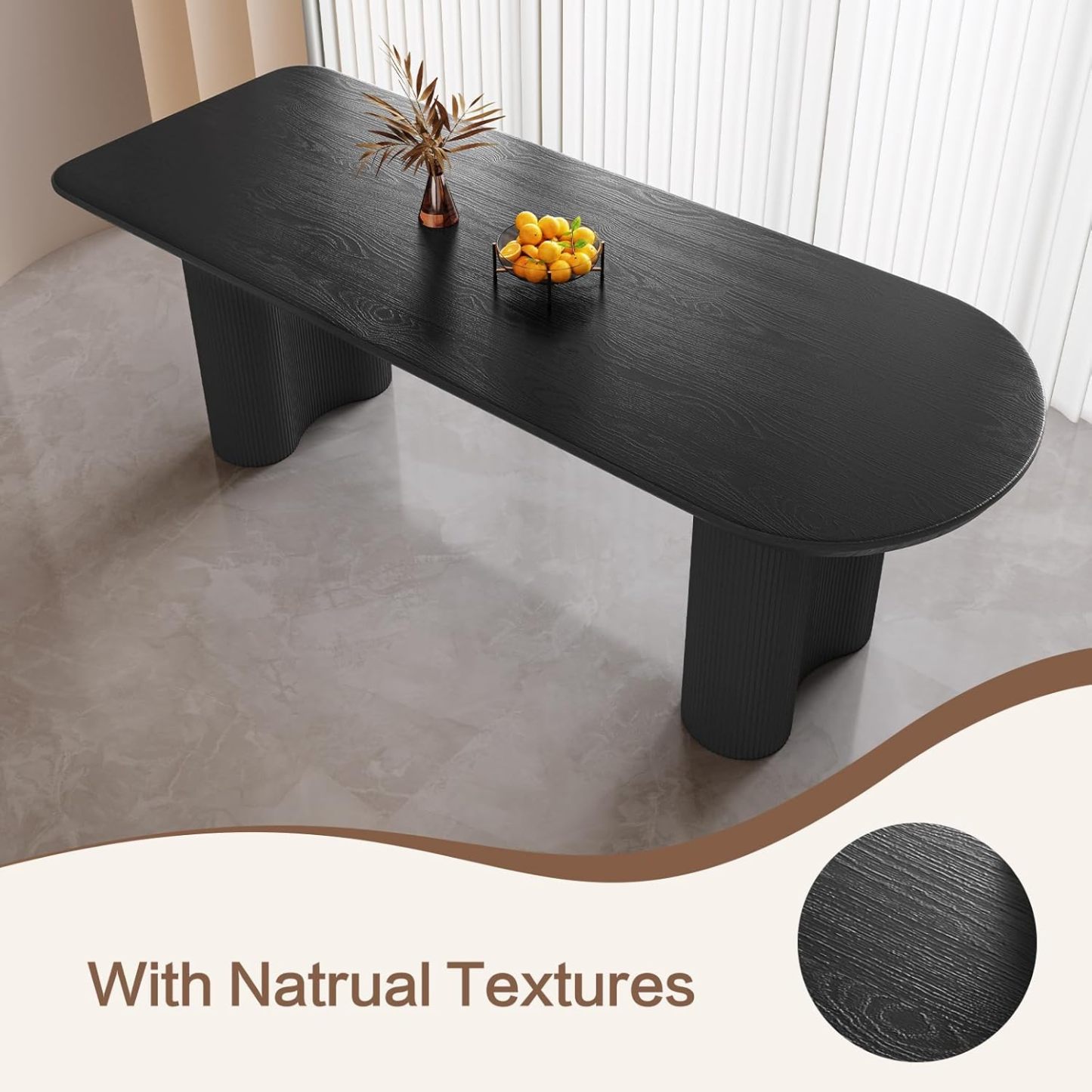 70.86" Dining Room Table with 8 Chairs for 4,6,8, Modern Cream Style Kitchen Table Set for Dining Room