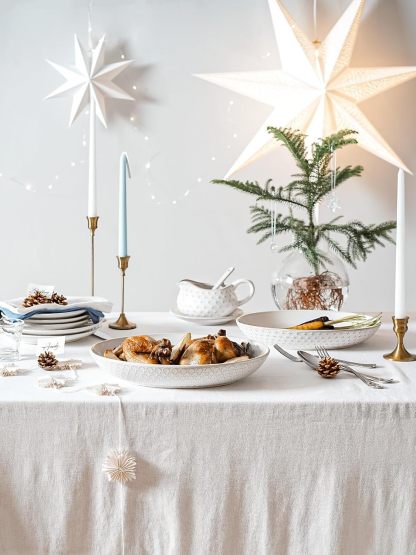 Serving Bowls, Large Oval Platters for Entertaining, Ceramic Serving Tray for Dinner, Pasta, Salad, Dessert, Turkey, Fish, Fruit