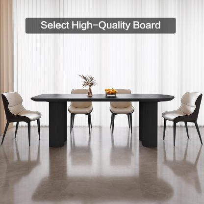 70.86" Dining Room Table with 8 Chairs for 4,6,8, Modern Cream Style Kitchen Table Set for Dining Room