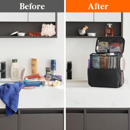 Shower Bag Mesh Shower Caddy Portable College Dorm Room Essentials Tote Bag for Bathroom