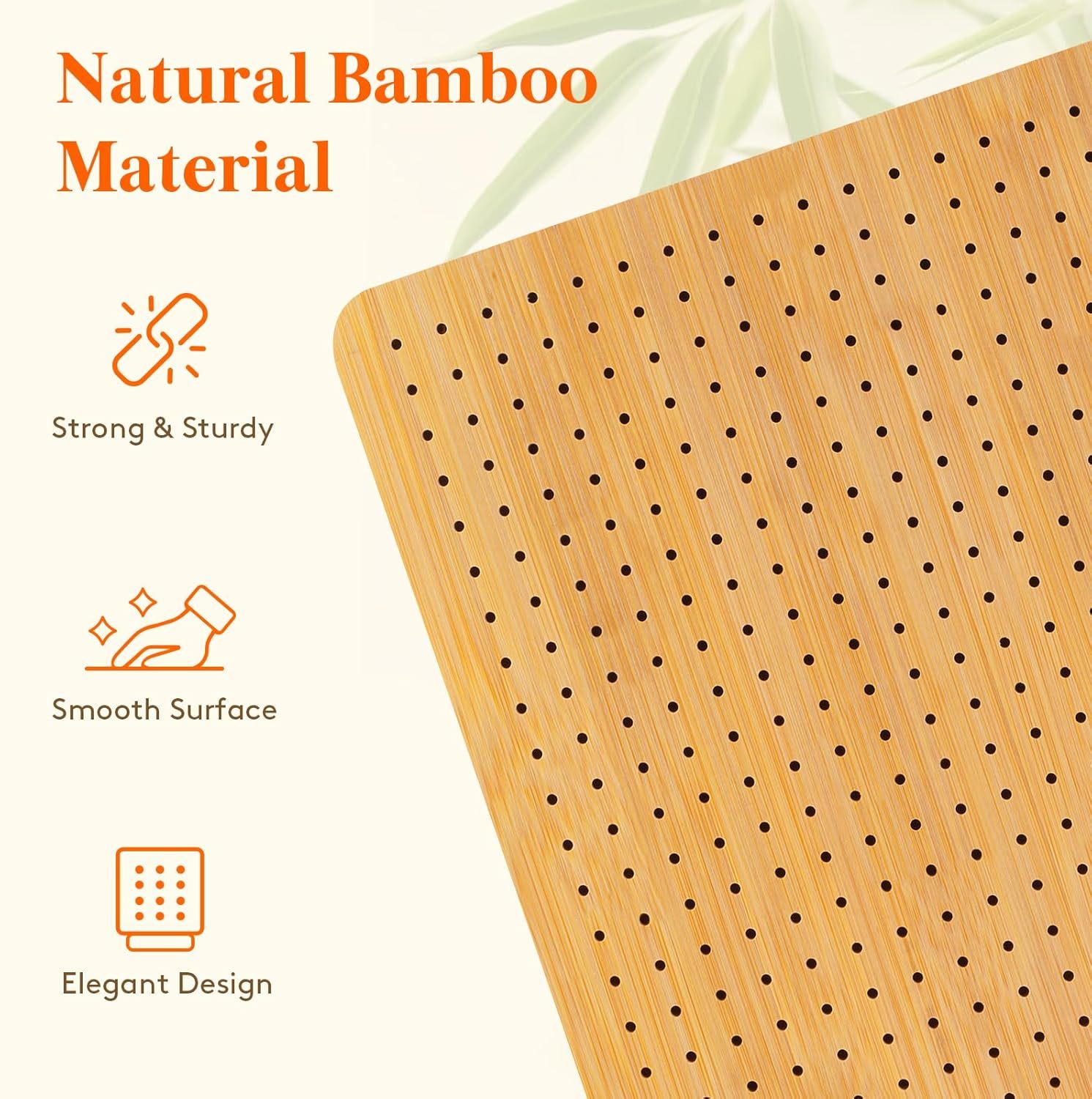 11.8" Crochet Blocking Board with 20 Pegs, Bamboo Granny Square Blocking Board for Knitting and Crochet Projects
