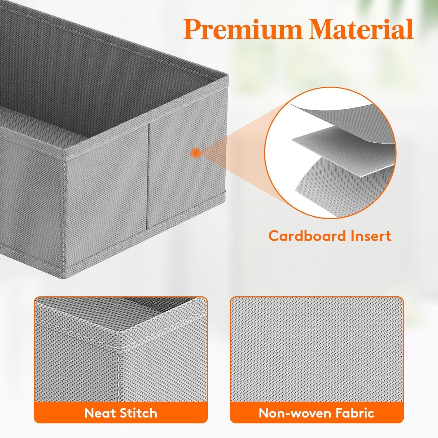 Drawer Organizer Clothes for Closet 16 Pack, 3 Sizes Underwear Wardrobe Drawer Dividers