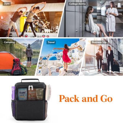 Shower Bag Mesh Shower Caddy Portable College Dorm Room Essentials Tote Bag for Bathroom