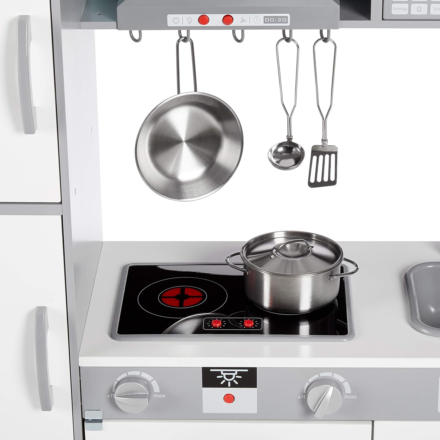 Play Kitchen Toy Playset for Toddlers, Preschoolers, 39"L x 11.8"W x 39"H