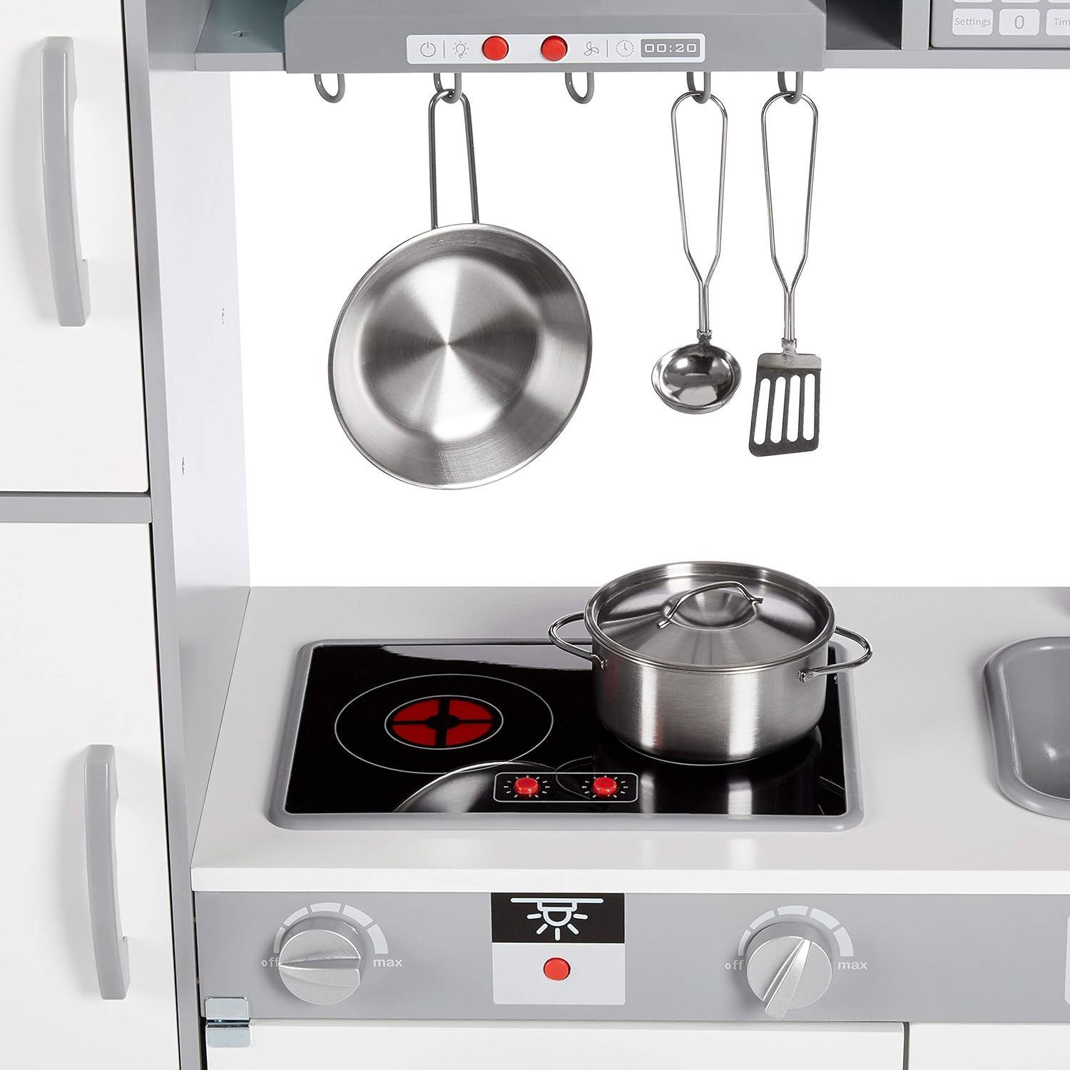 Play Kitchen Toy Playset for Toddlers, Preschoolers, 39"L x 11.8"W x 39"H