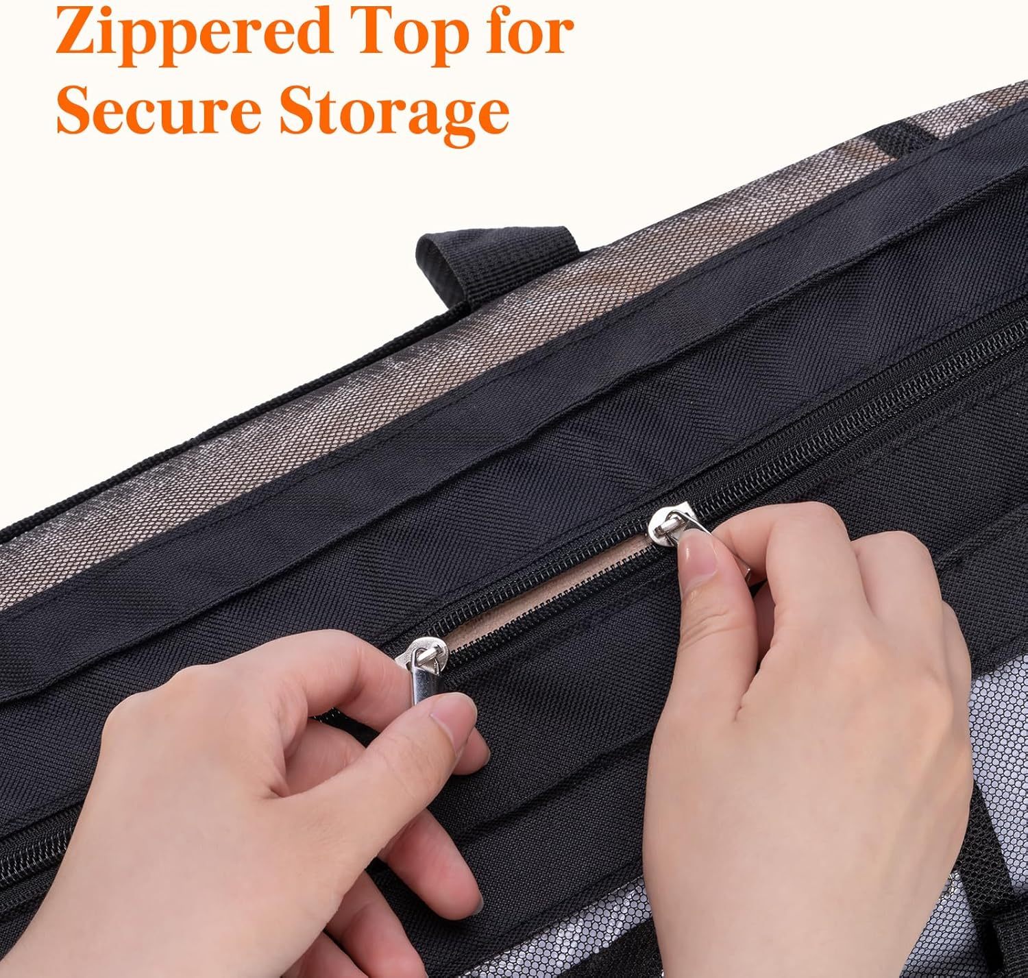 Mesh Beach Bags for Women, Large Travel Tote bags with Zipper and Pockets, Lightweight Shower Caddy