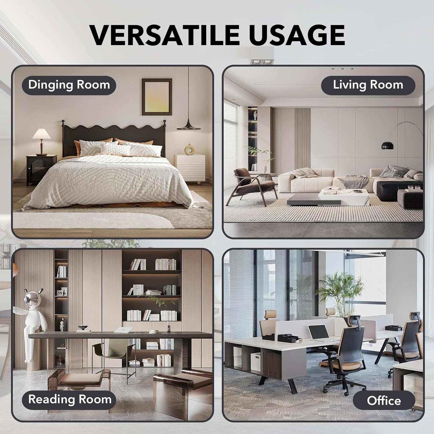 Dining Chairs Set of 2, PU Leather Upholstered Side Chairs with Open Back, Tufted Kitchen Chairs with Metal Legs