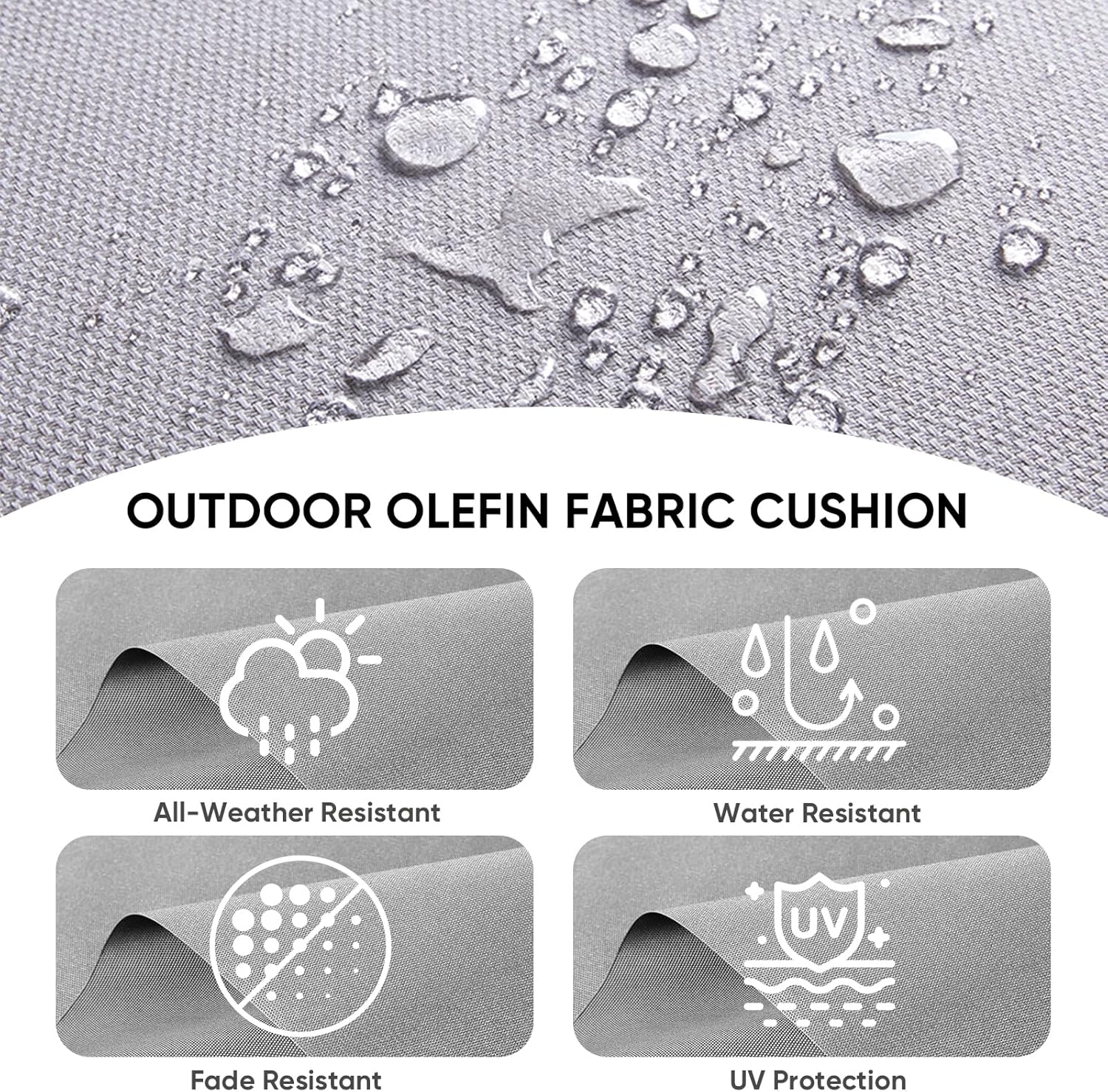 Rocking Chair Outdoor-High Back Swivel Rocking Chair with Ottoman Outdoor Patio Furniture Set for Patio Garden Porch