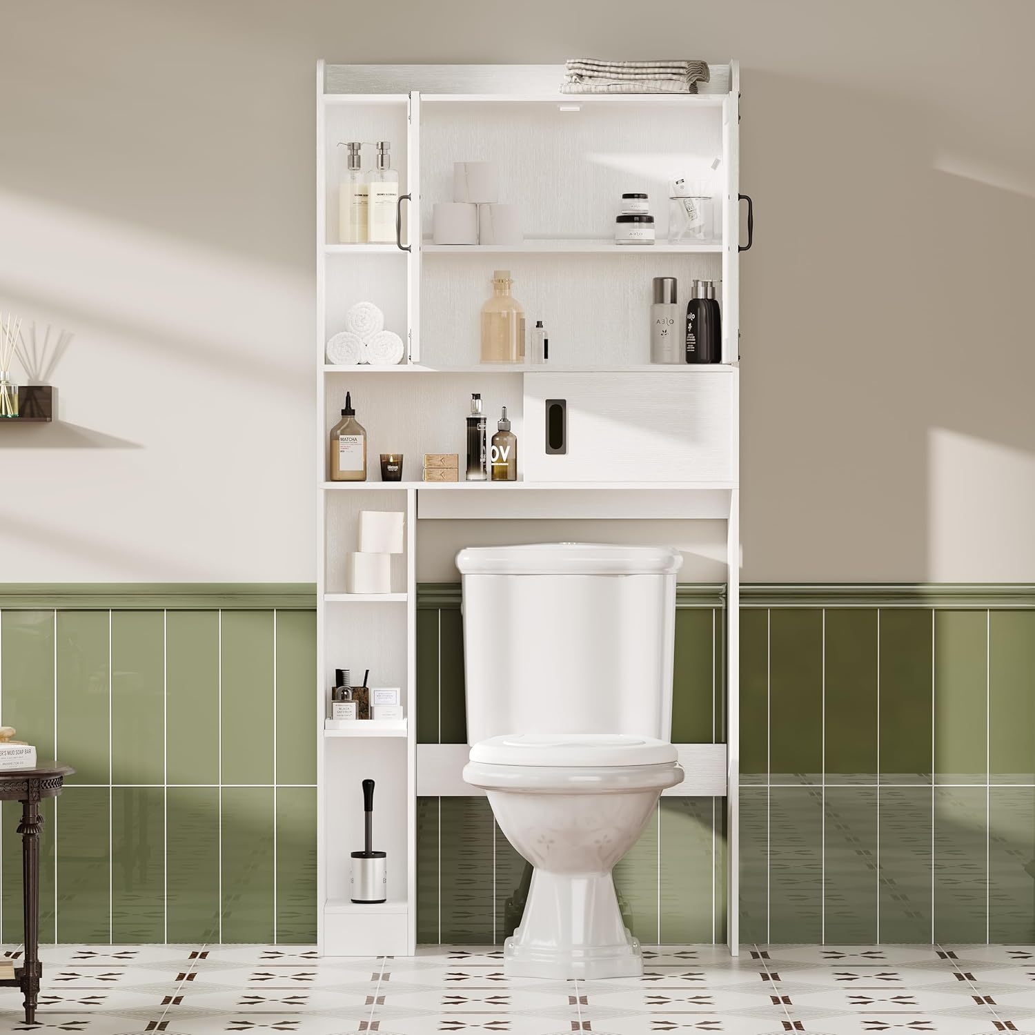 Over The Toilet Storage Cabinet, Farmhouse Bathroom Storage Cabinet