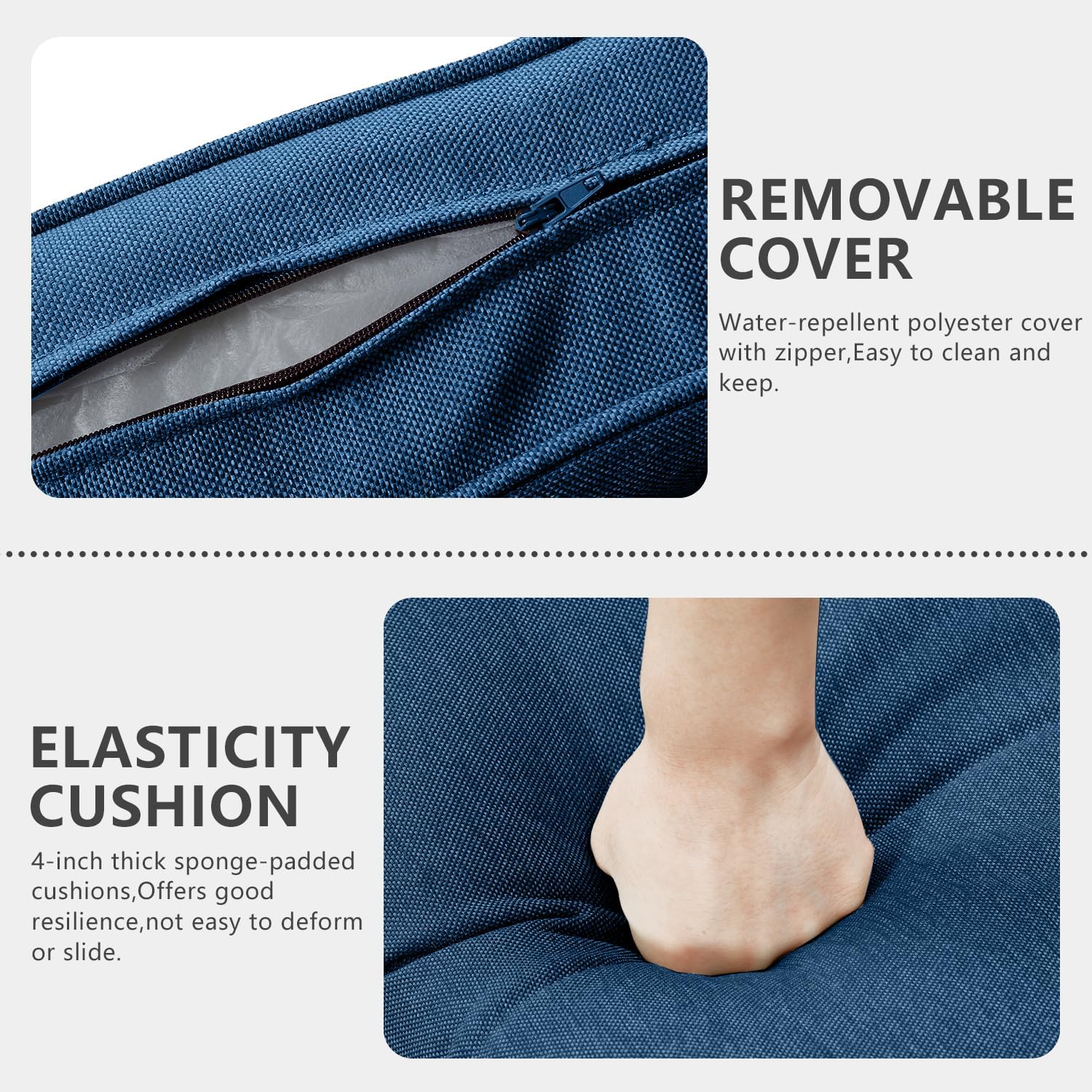 7 Piece Patio Furniture Set Outdoor Sectional Sofa,High Back Patio Swivel Rocker Chairs with Ottomans Coffee Table for Porch