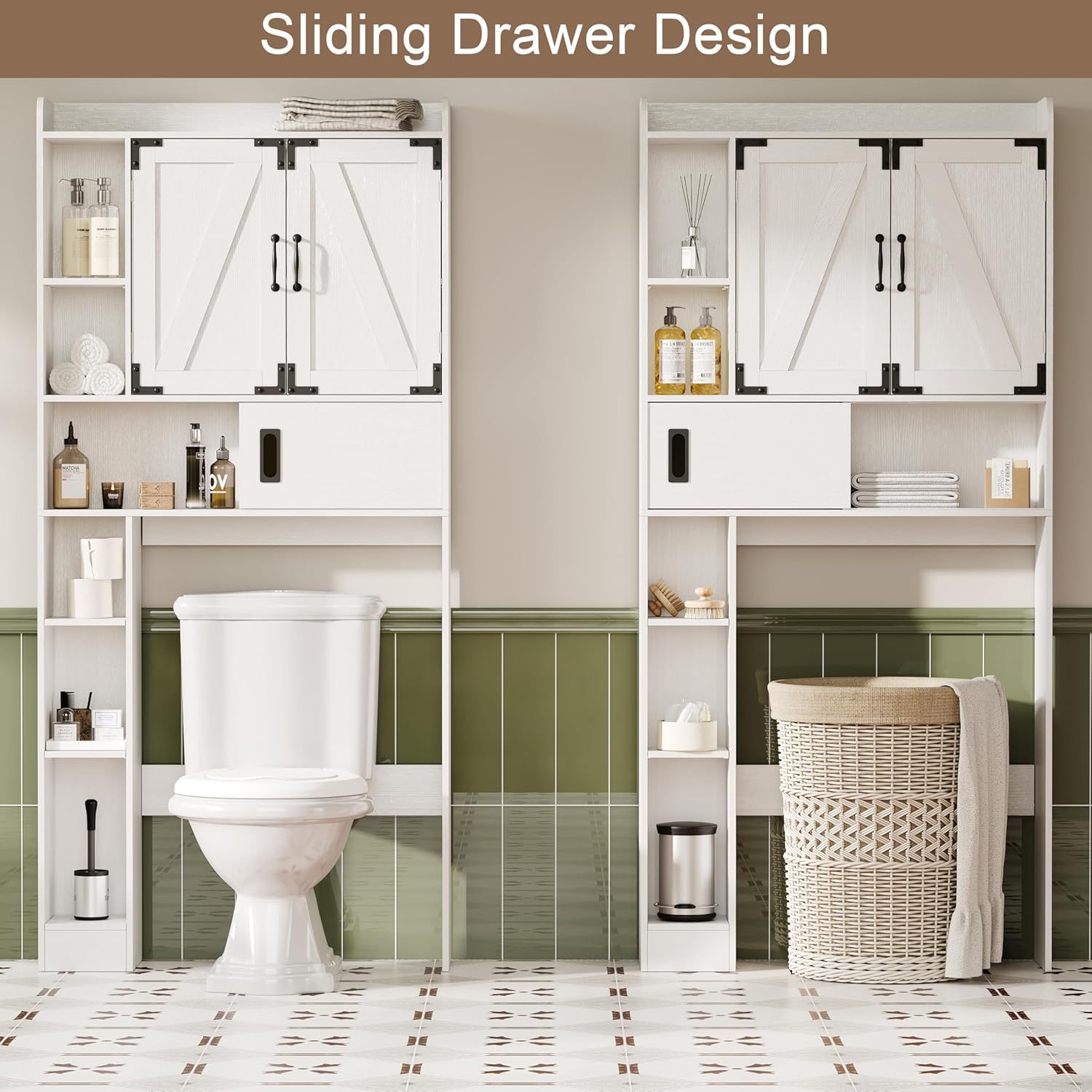 Over The Toilet Storage Cabinet, Farmhouse Bathroom Storage Cabinet