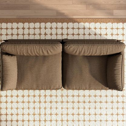 82.67" Large Sofa Couches for Living Room,Comfy Loveseat Couch with 26.77" Deep Seat & Comfy Cushion, 2 Pillows & Armsrest