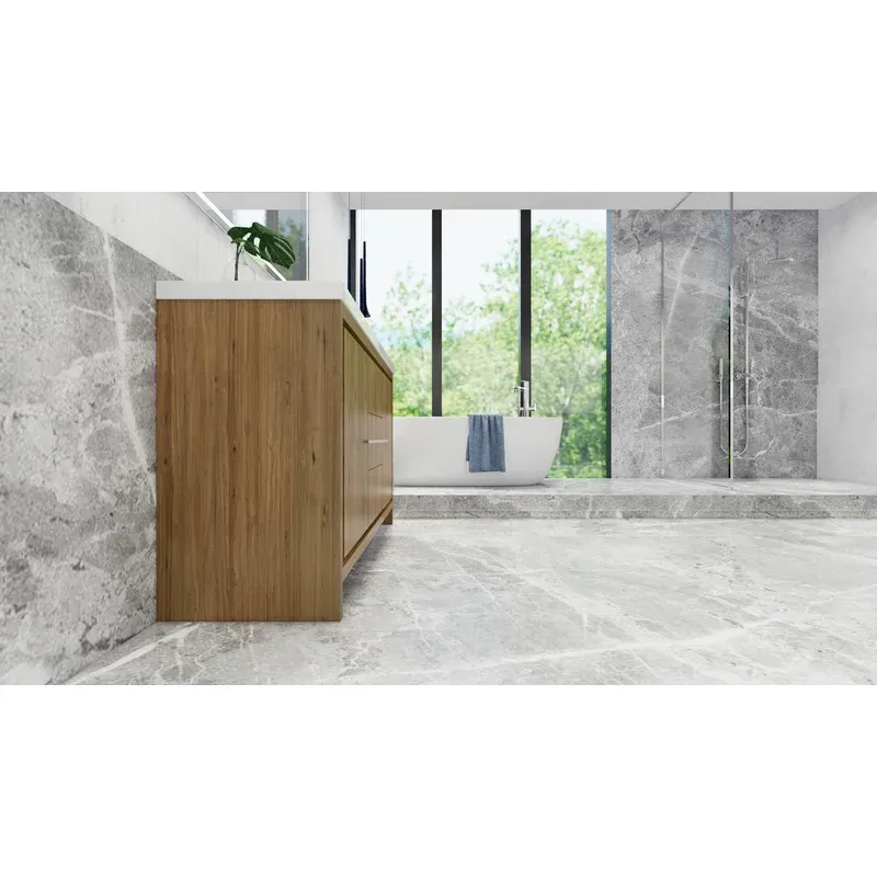 59" Single Freestanding Bathroom Vanity Set with Drawers and Doors