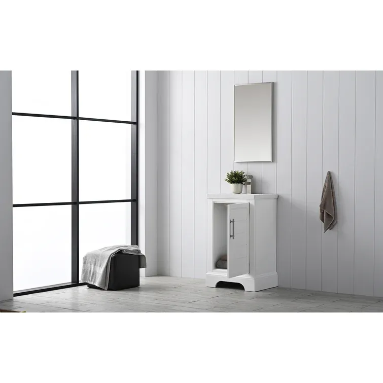 19.96'' Single Bathroom Vanity with Ceramic Top