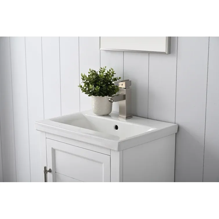 19.96'' Single Bathroom Vanity with Ceramic Top