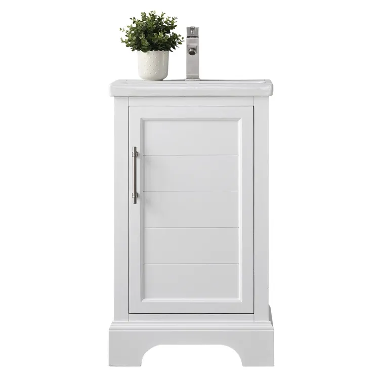 19.96'' Single Bathroom Vanity with Ceramic Top