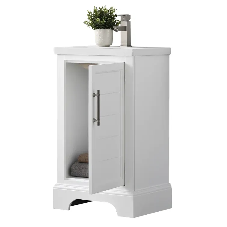 19.96'' Single Bathroom Vanity with Ceramic Top