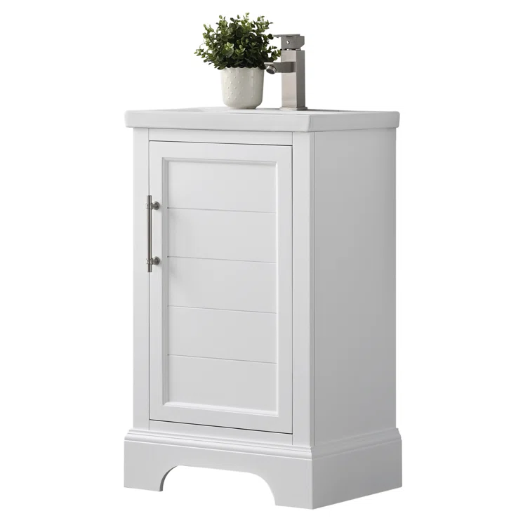 19.96'' Single Bathroom Vanity with Ceramic Top