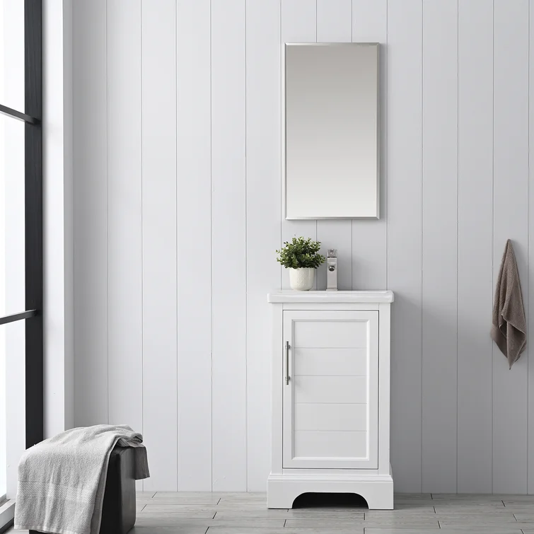 19.96'' Single Bathroom Vanity with Ceramic Top