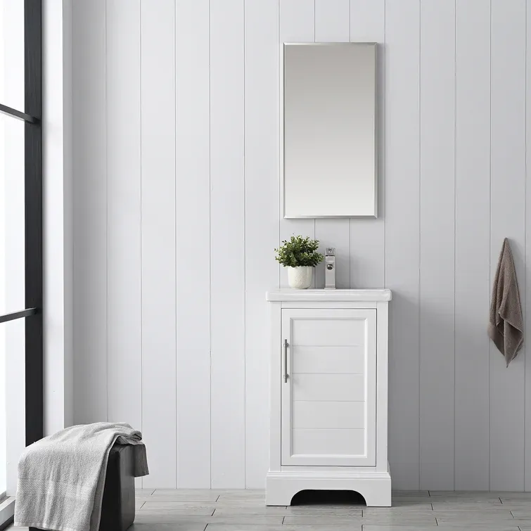19.96'' Single Bathroom Vanity with Ceramic Top
