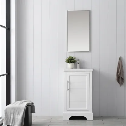 19.96'' Single Bathroom Vanity with Ceramic Top