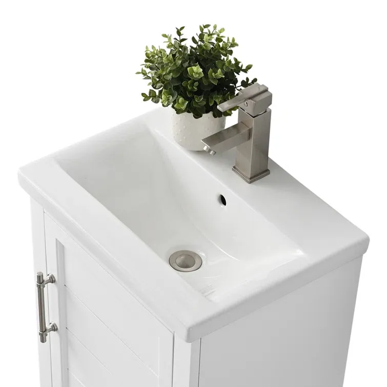 19.96'' Single Bathroom Vanity with Ceramic Top
