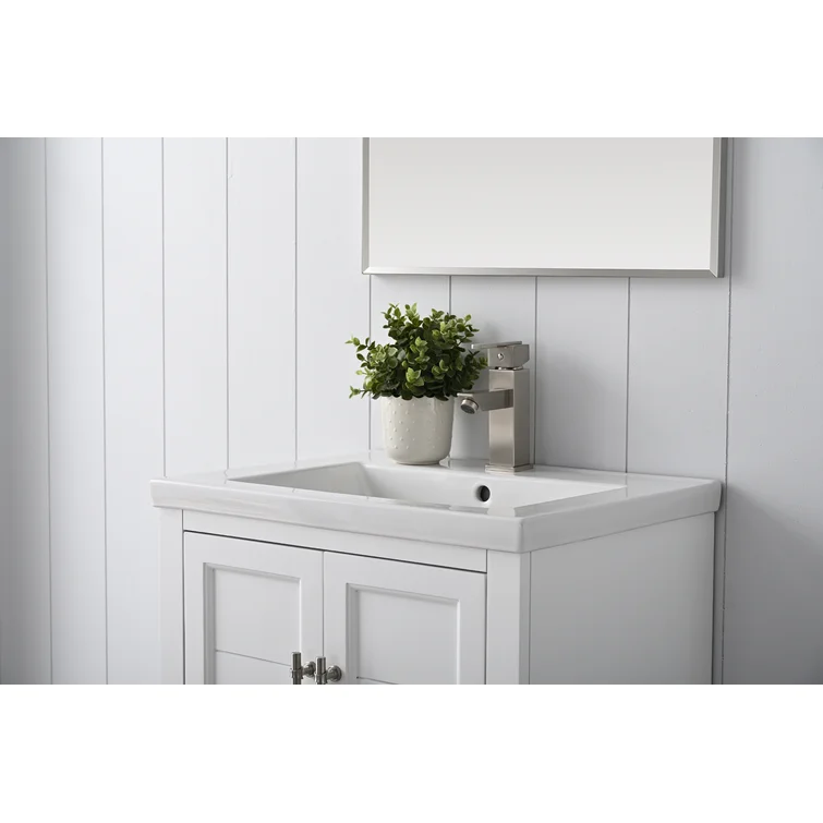 19.96'' Single Bathroom Vanity with Ceramic Top