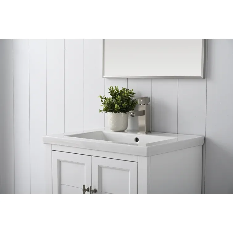 19.96'' Single Bathroom Vanity with Ceramic Top