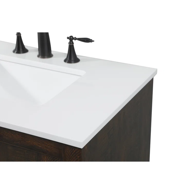 30'' Single Bathroom Vanity with Engineered Marble Top