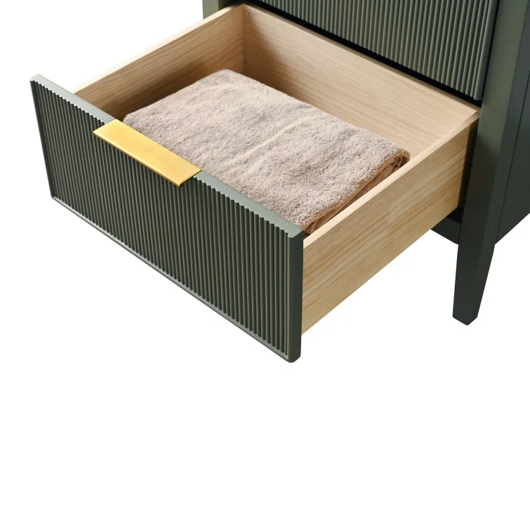 24'' Single Bathroom Vanity with Engineered Stone Top