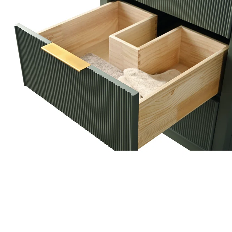 24'' Single Bathroom Vanity with Engineered Stone Top