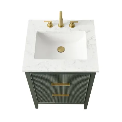 24'' Single Bathroom Vanity with Engineered Stone Top