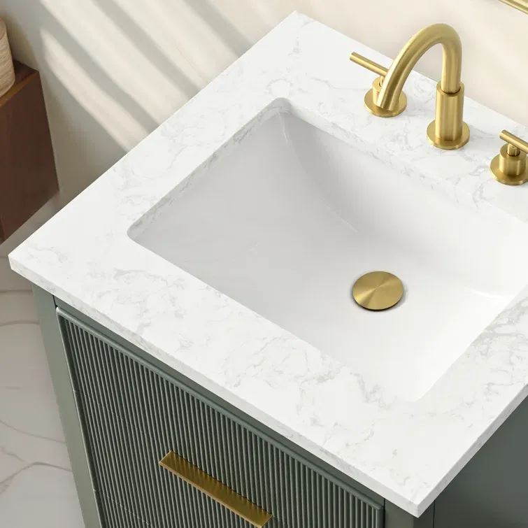 24'' Single Bathroom Vanity with Engineered Stone Top