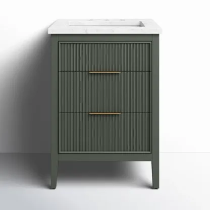 24'' Single Bathroom Vanity with Engineered Stone Top