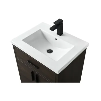 24'' Single Bathroom Vanity with Ceramic Top