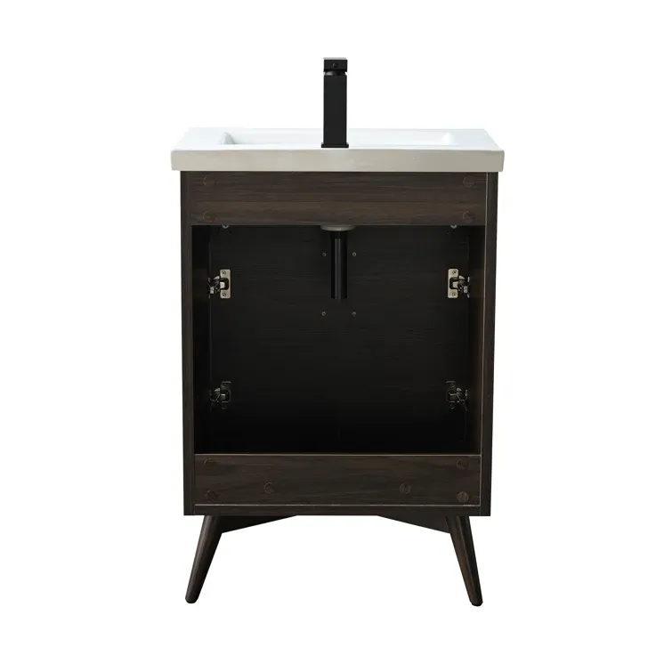24'' Single Bathroom Vanity with Ceramic Top