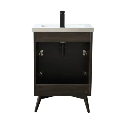 24'' Single Bathroom Vanity with Ceramic Top