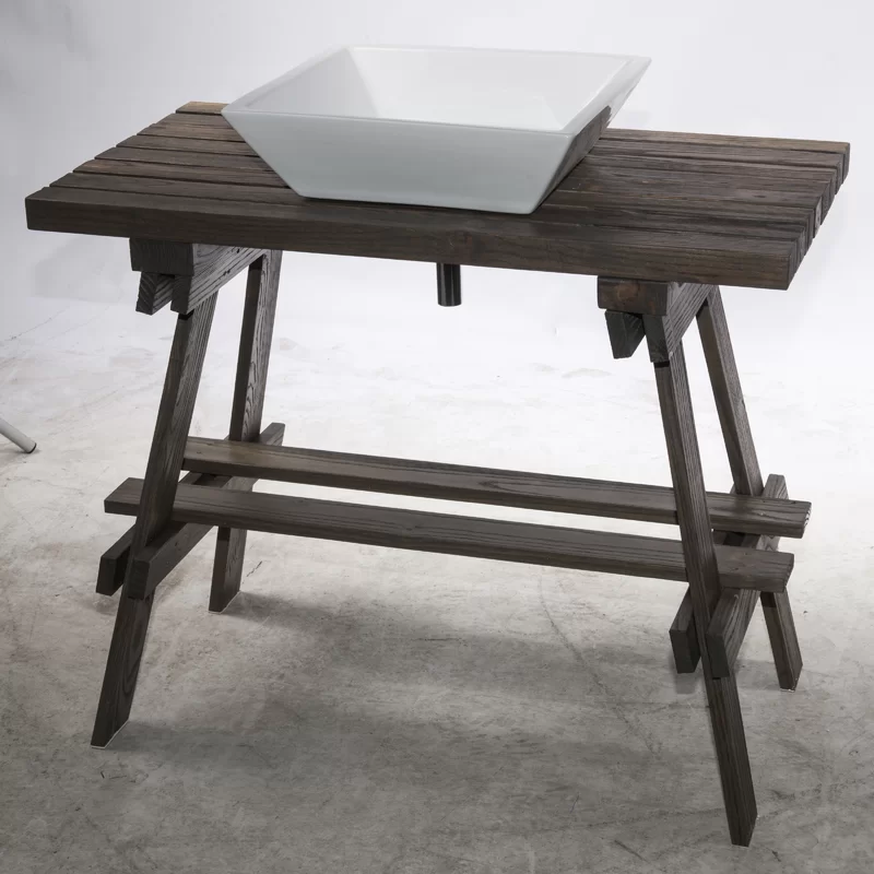 35'' Single Bathroom Vanity with Manufactured Wood Top