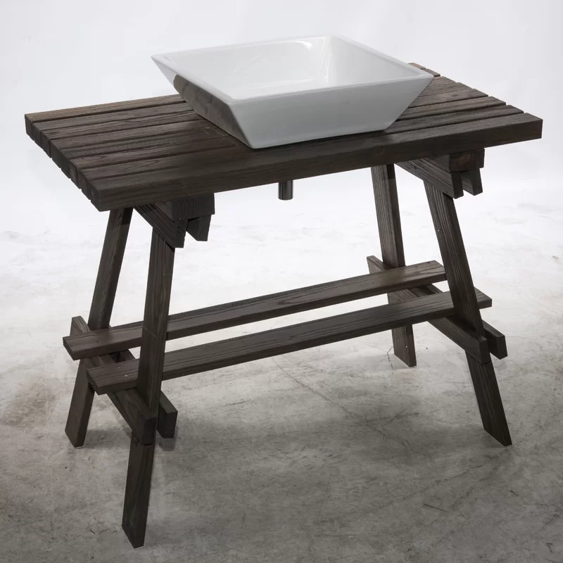 35'' Single Bathroom Vanity with Manufactured Wood Top